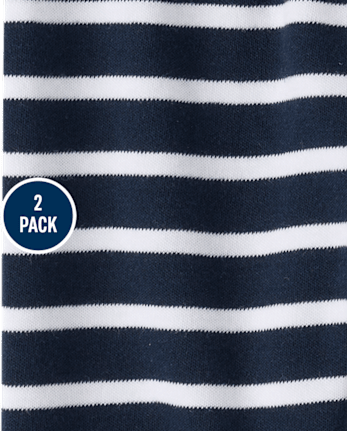 Baby Boys Striped Jogger Pants 2-Pack