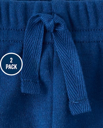 Baby Boys Construction Vehicle Jogger Pants 2-Pack