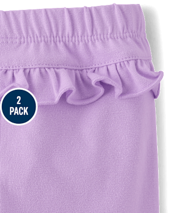 Baby Girls Unicorn Ruffle Leggings 2-Pack