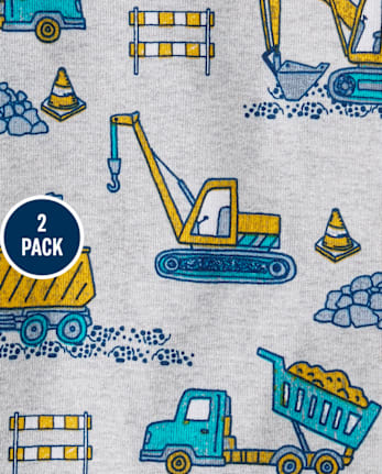 Baby And Toddler Boys Daddy's Little Helper Snug Fit Cotton Pajamas Pack 2-Pack