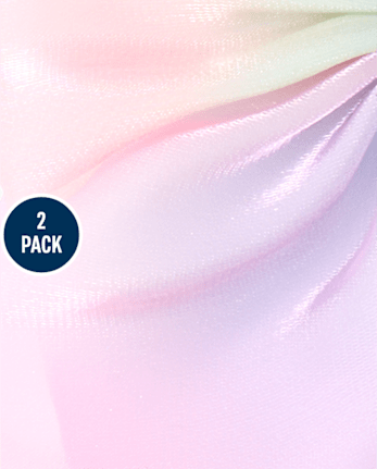 Girls Shimmer Bow Hair Clip 2-Pack