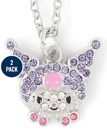 Girls Hello Kitty And Friends™ Pave Necklace 2-Pack