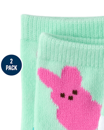 Girls Peeps® Midi Socks 2-Pack