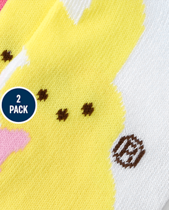 Girls Peeps® Midi Socks 2-Pack