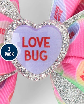 Girls SweetheartsÂ® Bow Hair Clip 2-Pack