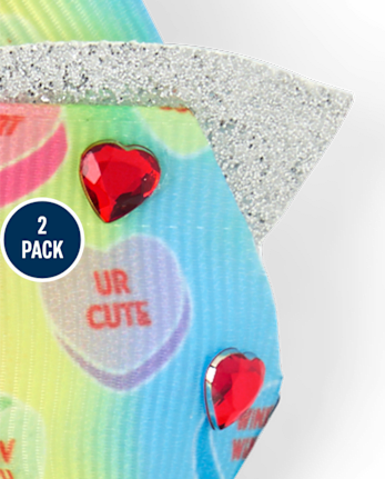 Girls SweetheartsÂ® Bow Hair Clip 2-Pack