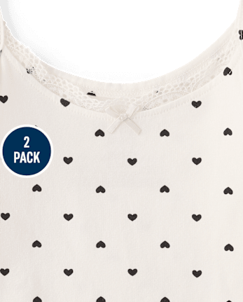 Girls Heart Cami 2-Pack