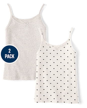 Girls Heart Cami 2-Pack