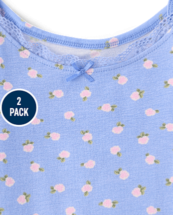 Girls Floral Cami 2-Pack