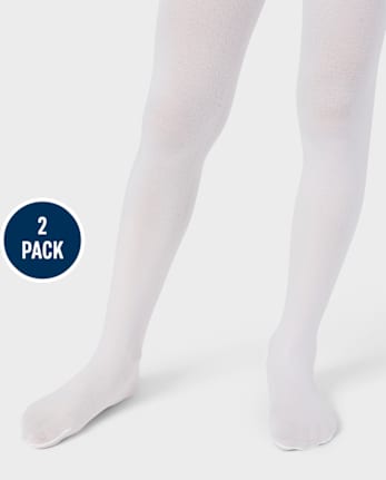 Girls Microfiber Tights 2-Pack