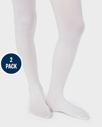 Girls Microfiber Tights 2-Pack