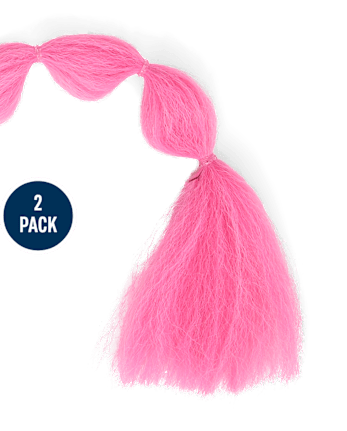 Girls Stitchâ¢ Faux Hair Braid Extension Hair Tie 2-Pack