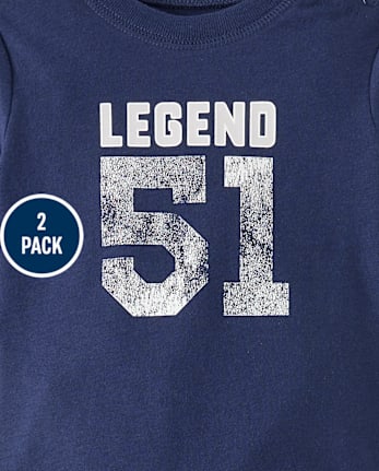 Baby Boys Varsity Romper 2-Pack