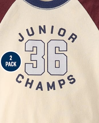 Baby Boys Varsity Romper 2-Pack