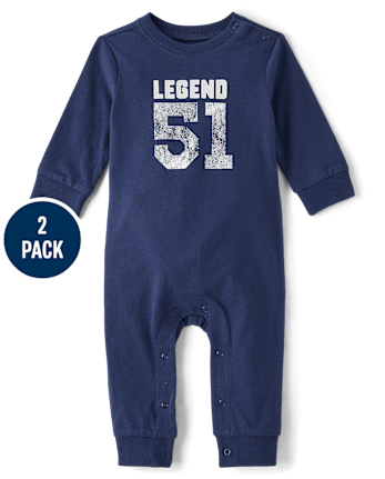 Combinaison universitaire pour bébé garçon (lot de 2)