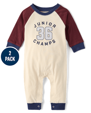 Combinaison universitaire pour bébé garçon (lot de 2)