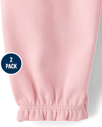 Baby Girls Leopard Ruffle Pants 2-Pack