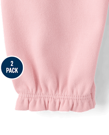 Baby Girls Leopard Ruffle Pants 2-Pack