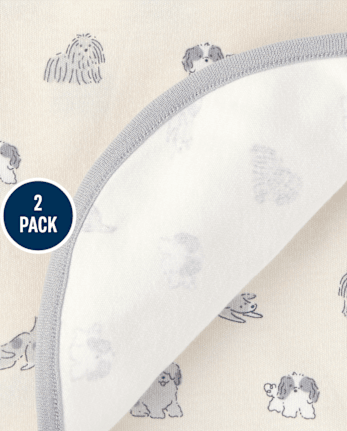 Baby Dog Swaddle Blanket 2-Pack