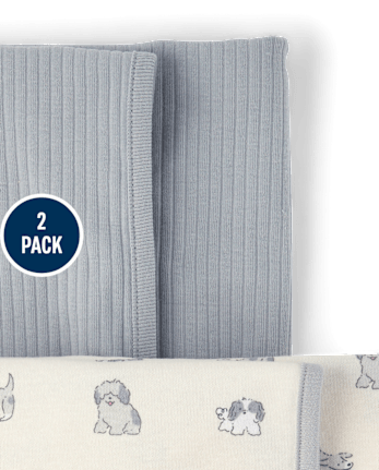 Baby Dog Swaddle Blanket 2-Pack
