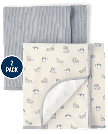 Baby Dog Swaddle Blanket 2-Pack