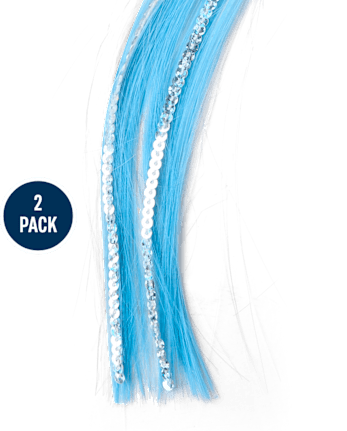 Girls Bow Hair Extension Hair Clip 2-Pack