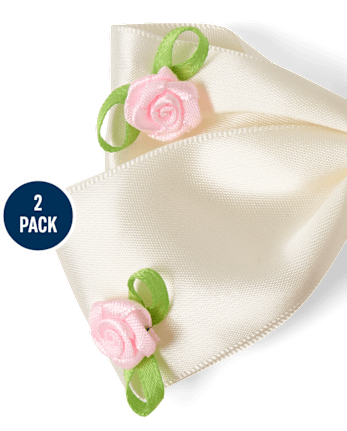 Girls Bow Rosette Hair Clip 2-Pack