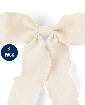 Girls Bow Ribbon Hair Clip 2-Pack