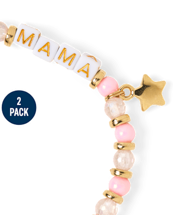 Girls Mommy And Me Beaded Bracelet 2-Pack