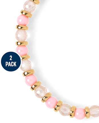 Girls Mommy And Me Beaded Bracelet 2-Pack