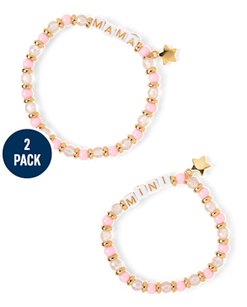 Girls Mommy And Me Beaded Bracelet 2-Pack