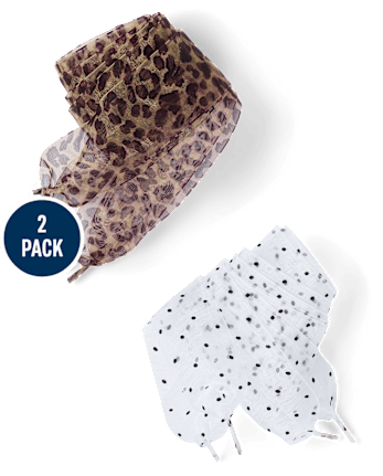 Lacets imprimés pour filles (lot de 2) - MULTI CLR