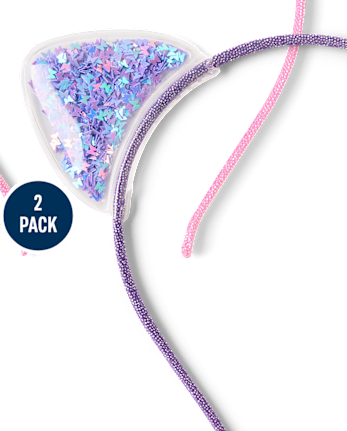 Girls Shakey Cat Ear Headband 2-Pack