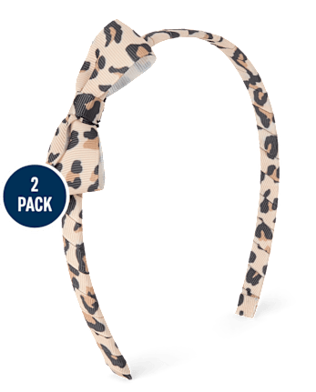 Toddler Girls Plush Bear Headband 2-Pack