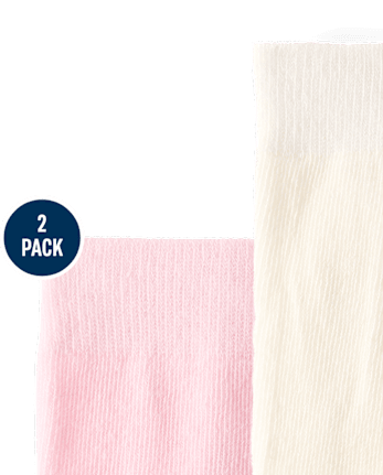 Baby Girls Cable Knit Tights 2-Pack