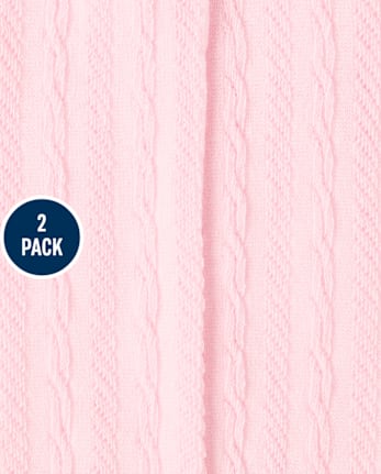 Baby And Toddler Girls Heart Tights 2-Pack