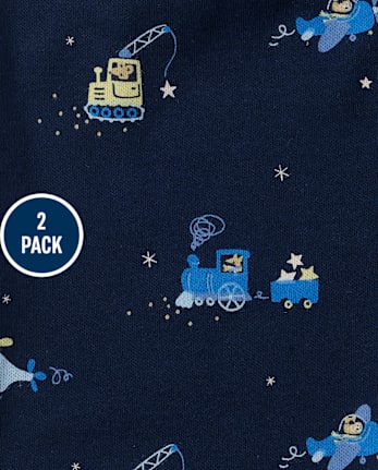 Baby Boys Vehicle Pants 2-Pack - TIDAL