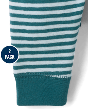 Baby Boys Striped Pants 2-Pack - DUSKY BLUE CL