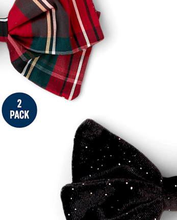 Toddler Girls Bow Hair Clip 2-Pack - MULTI CLR