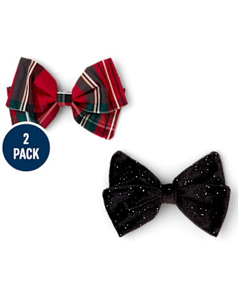 Toddler Girls Bow Hair Clip 2-Pack - MULTI CLR