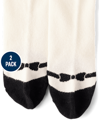 Baby Girls Shoe Tights 2-Pack - MULTI CLR