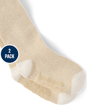 Collants brillants pour bébés et petites filles (lot de 2) - GOLD