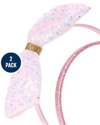 Girls Bow Headband 2-Pack