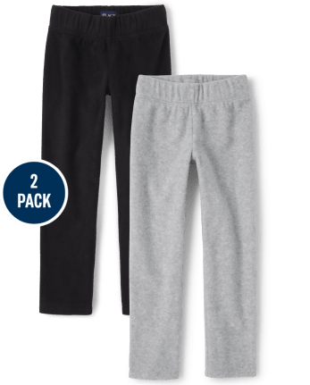 Girls Fleece Pants 2-Pack