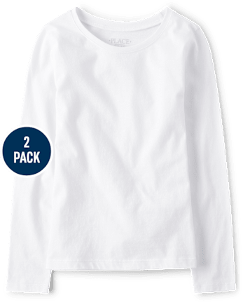 Paquete de 2 camisetas para niña