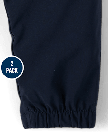 Baby And Toddler Boys Quick Dry Pull On Jogger Pants 2-Pack