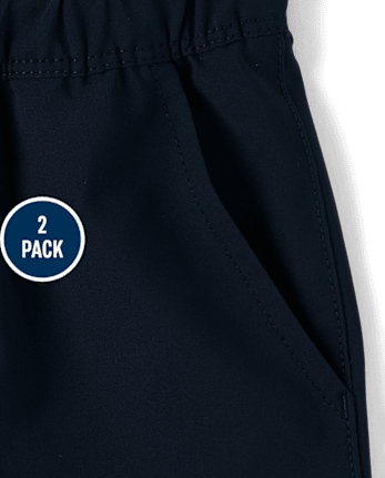 Shorts deportivos sin cierres de secado rápido para bebés y niños pequeños