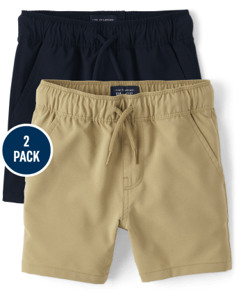 Baby And Toddler Boys Quick Dry Pull On Jogger Shorts