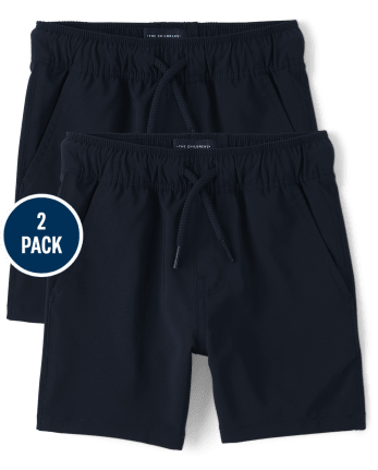 Shorts deportivos sin cierres de secado rápido para bebés y niños pequeños