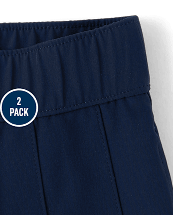 Girls Uniform Quick Dry Pleated Skort 2-Pack